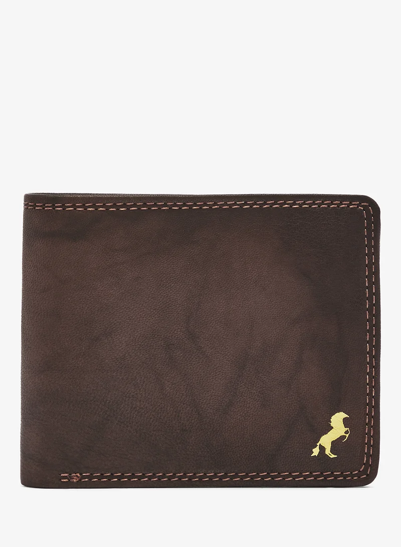 روبرت وود محفظة جلدية مطوية بشعار حصان